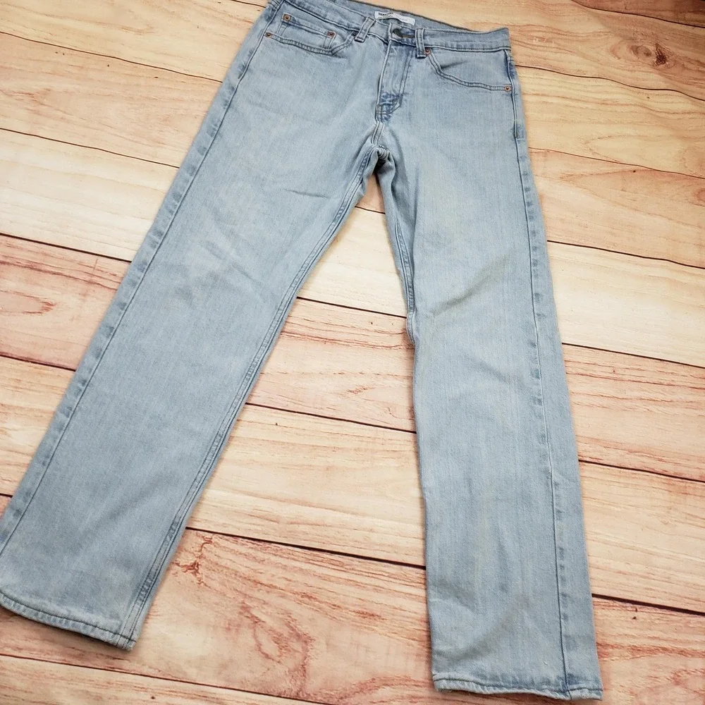 Levi Strauss Signature Jeans Mens 29x30‎ Light Wash Regular Fit Denim Waterless